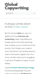 Mobile Screenshot of globalcopywriting.com